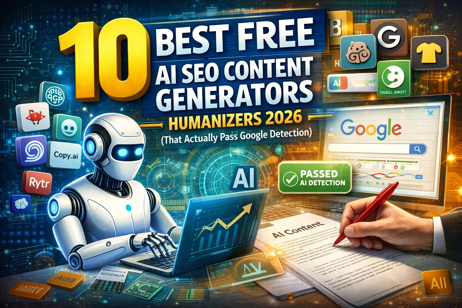 10 Best Free AI SEO Content Generators - Humanizers 2026 (That Actually ...