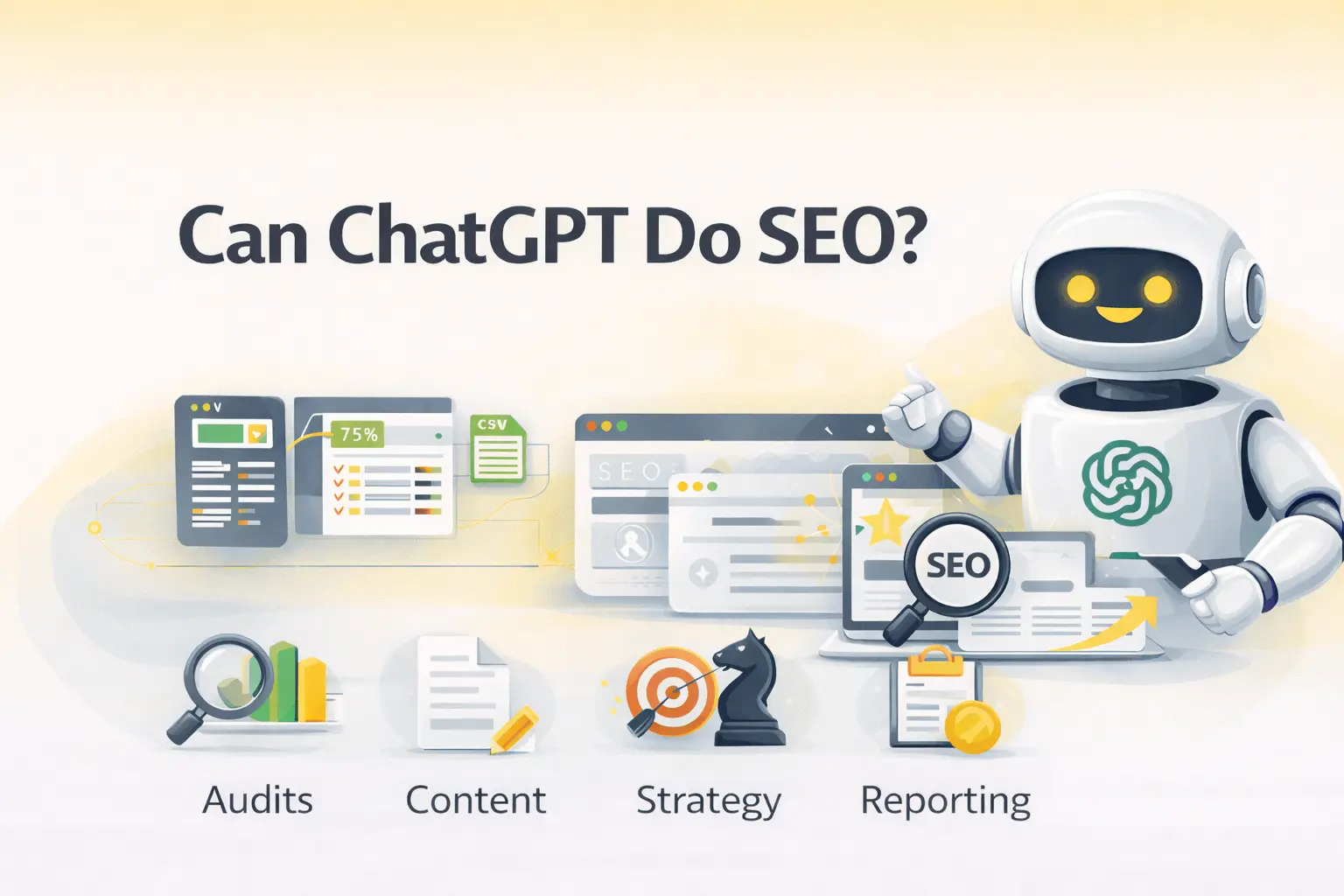 Can ChatGPT Do SEO? How to Automate SEO Audits, Content, Strategy, Reporting in 2026