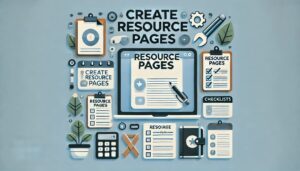 'Create Resource Pages'.