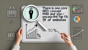 'There is ONE Core SEO Concept That Will Put You in the Top 1% of Websites'.