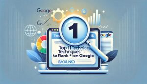 'Top 11 Techniques to Rank #1 on Google.'